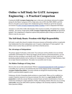 GATE Online Preparation