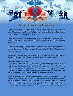 Medical Insurance for Expatriates