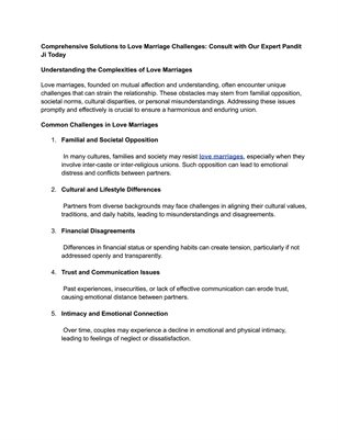 Pandit Ji On Call for Love Marriage Issues – Instant Solution