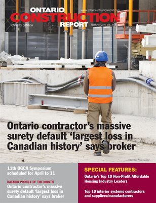 Ontario Construction Report (February 2019)