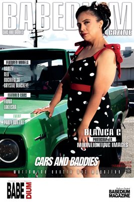 BLANCA G CARS AND BADDIES ISSUE - BABEDIUM MAGAZINE COVER POSTER