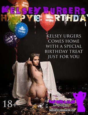 Kelsey Burgers - Sexy Busty Nude Naked Barely Legal Babe Celebrates Her 18th Birthday with a Delicious Edible Cake Smash