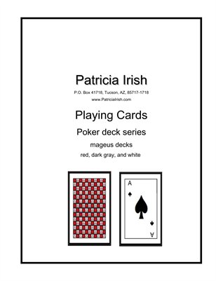 016 Patricia Irish Playing Cards mageus decks dark gray, red, white 1