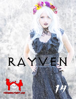 Rayven - Petite Enchanted Teen Cosplays as a Fashionable Witch in an Ohio Winter Snow Storm in a Graveyard