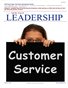Customer Service (July 2013)