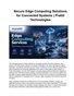 Secure Edge Computing Solutions for Connected Systems | Pratiti Technologies