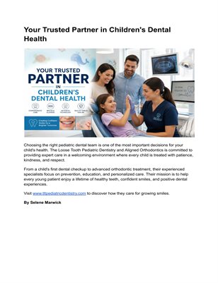 Your Trusted Partner in Children's Dental Health 