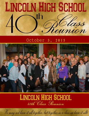 Lincoln High School Class of 1975 - 40th Class Reunion