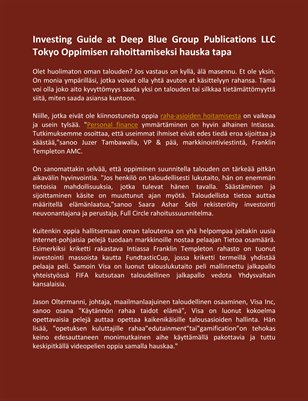 Newport International Group Consultancy Første gang reiser?