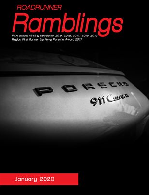 Roadrunner Ramblings, January 2020