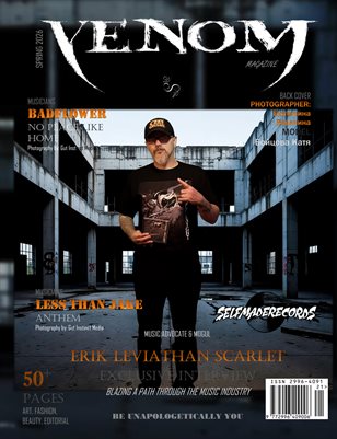 Venom Magazine SPRING 2026 Print Publication Featuring ERIK LEVIATHAN SCARLET