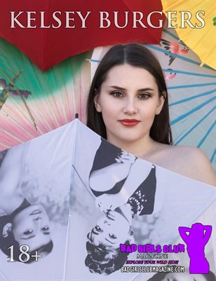 Kelsey Burgers - Sexy Busty Cheeky Barely Legal Brunette Shows Off Her Nude Body from Behind an Umbrella