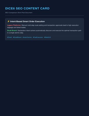 ⚡ Intent-Based Smart Order Execution