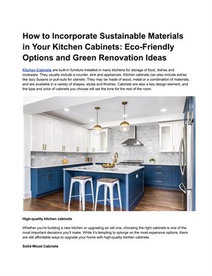 Kitchen Cabinets