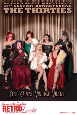 20th Century Retrospective 2023 - The 30's – East Coast Vintage Vixens Cover Poster