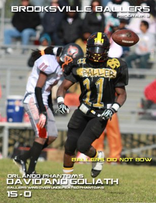 Brooksville Ballers Home Game Program 3