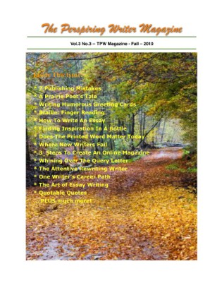 The Perspiring Writer Fall 2010