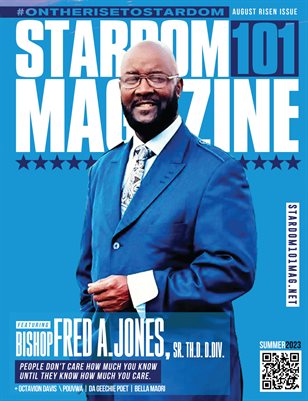 Stardom101 Magazine Bishop Fred A. Jones (August)