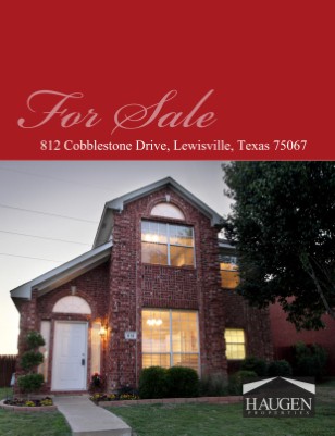 Haugen Properties -812 Cobblestone Lewisville Texas 75067