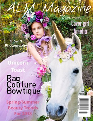  ALM Child-Teen Magazine, "Top Spring Models," Issue 73, Vol.2 April 2018-Amelia