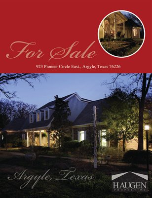 Haugen Properties- 923 Pioneer, Argyle, TX 76226