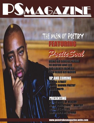 MEN OF POETRY EDITION OF PEN STROKES MAGAZINE....POETICSOUL COVER