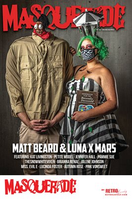 Masquerade No.21 – Luna x Mars & Matt Beard Cover Poster
