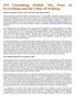 FTI Consulting Global: The Price of Everything and the Value of Nothing