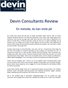 Devin Consultants Review: En metode, du kan stole på