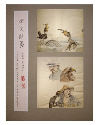 Faces of Masters and their Birds album