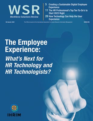 WSR | Workforce Solutions Review | 2022 Q4 | VOL 13 | ISS 4