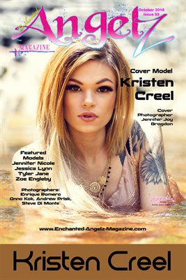 ENCHANTED ANGELZ MAGAZINE COVER POSTER - Cover Model Kristen Creel - October 2018