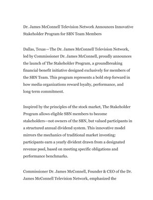 GLOBAL -   Stakeholders Program for The SBN