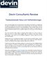 Devin Consultants Review: Tankeväckande fokus och helhetslösningar