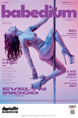 EVELYN WOOD SPECIAL ISSUE - BABEDIUM MAGAZINE COVER POSTER