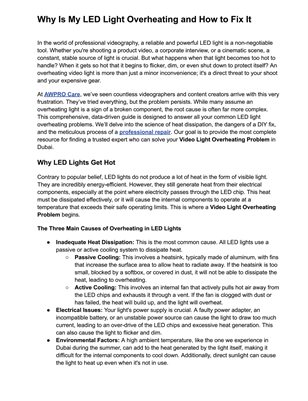 Why Is My LED Light Overheating and How to Fix It