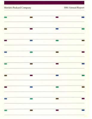 HP Annual Report 1984