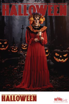Retro Lovely's Famous Halloween Issue 2024 Vol-25 Elizabeth Pennington Cover Poster