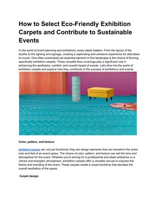 Exhibition Carpets Abu Dhabi