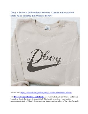 Dboy x Swoosh Embroidered Hoodie