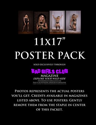 Taylor - Sexy Bad Ass Boudoir Blonde Babe Goes Gothic Poster Pack