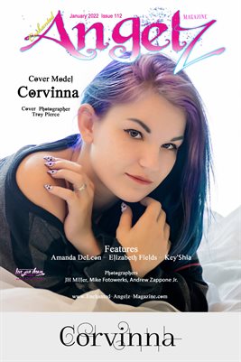 ENCHANTED ANGELZ MAGAZINE COVER POSTER - Cover Model Corvinna - January 2022
