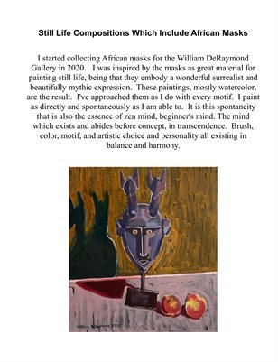 Still Life Compositions which Include African Masks