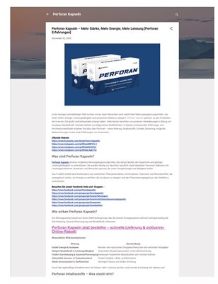 Perforan Kapseln – Mehr Stärke, Mehr Energie, Mehr Leistung [Perforan Erfahrungen]