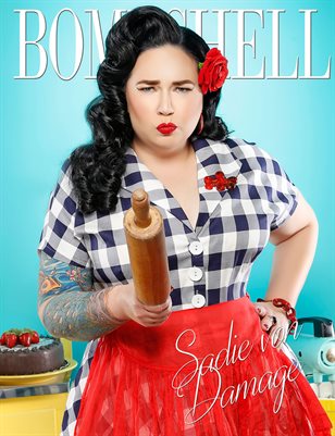 BOMBSHELL Magazine January BOOK 1 - Sadie von Damage Cover