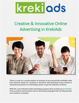 Creative & Innovative Online Advertising in KrekiAds