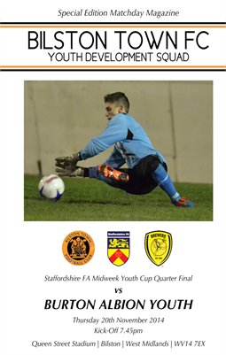 Bilston Town Youth v Burton Albion Youth 20/11/14