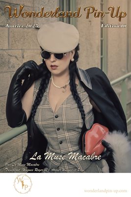 Wonderland Pin-up Janvier 2025 édition 10 La Muse Macabre poster de couverture