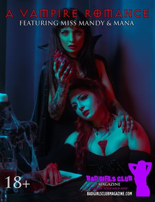 A Vampire Romance - Sexy Busty Goth Babes Miss Mandy & Mana Are Hot Bloody Heart-Eating Lesbians in this Sinister Magazine