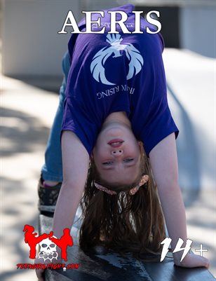 Aeris - Petite Aussie Blonde Pigtails Preteen Tween Shows Off Her Flexibility and Phoenix T-Shirt Performing a Handstand 